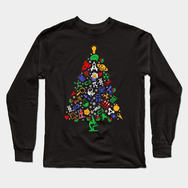 Ugly Science Christmas Tree Long Sleeve T-Shirt by KsuAnn